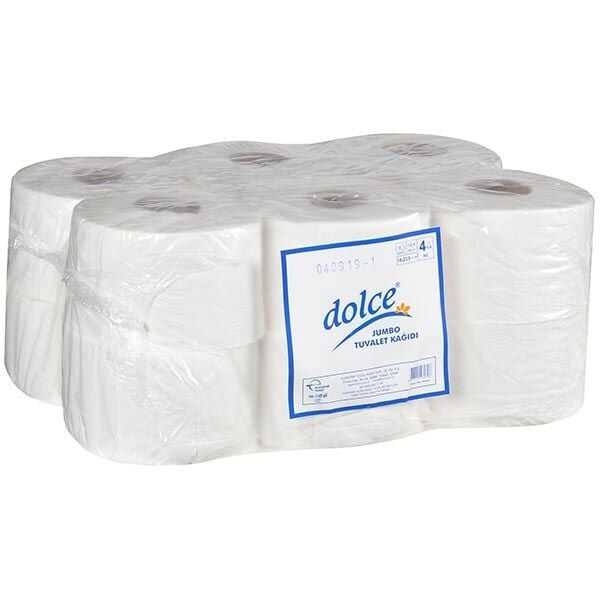 Dolce 12'li Jumbo Tuvalet Kağıdı 4 kg - Dolce marka 12'li jumbo tuvalet kağıdıdır. Beyaz renkli, çift katlı ve 4 kg ağırlığında, yaklaşık 90 metre uzunluğundadır.
Dolce kaliteye ekonomik fiyatla ulaşan iş dünyası profesyonellerinin önceliklerini karşılayan bir markadır.
Jumbo boy ve yaprağı fazla olan bu rulo tuvalet kâğıdı restoran, sinema salonları, hotel ve hastane tuvaletlerinin yanı sıra evdeki tuvaletlere de uygundur. Uzun ömürlüdür diğer standart tuvalet kâğıtlarına oranla daha fazla kullanım gösterebilmektedir.