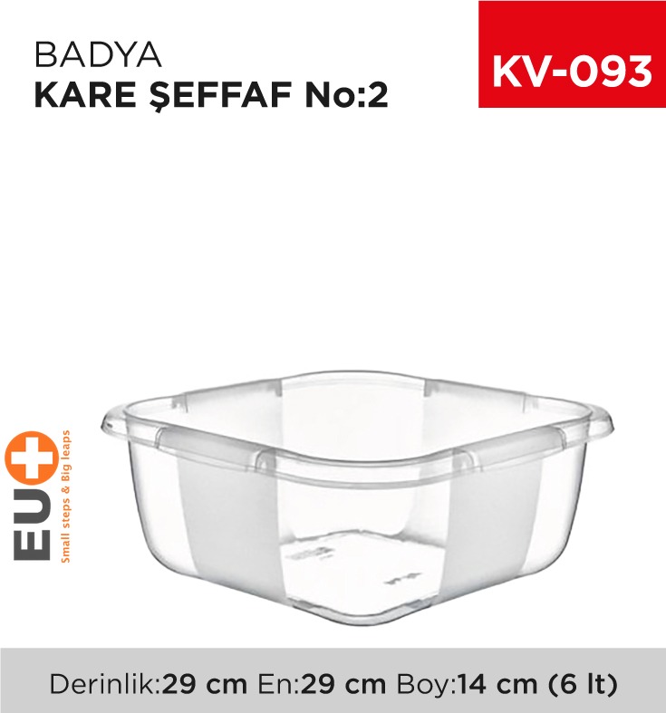 BADYA KARE ŞEFFAF NO:2 (6 LT) (E-165)