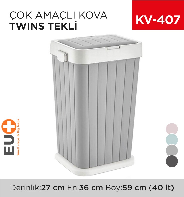 ÇOK AMAÇLI KOVA TWINS TEKLİ 40 LT (6139)