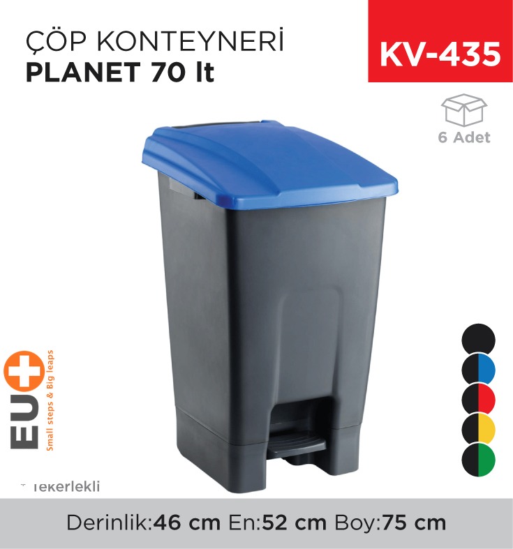 ÇÖP KONTEYNERİ PLANET 70 LT (UP228) - 1. Minimum sipariş tutarı 5.000TL'dir (KDV hariç).
2. Fiyatlarımız İzmir teslim fiyatlarıdır; kargo ücreti Kargo ve Teslimat Politikası'na göre hesaplanır (₺100.000 ve üzeri siparişlerde ücretsiz).
3. Spot ve sipariş üzerine tedarik edilen ürünlerde stok durumu ve teslim süresi sipariş onayında bildirilir.
4. Kusurlu, hasarlı veya yanlış gönderilen ürünler, teslimden itibaren 14 gün içinde bildirilmesi hâlinde iade alınır.
5. Şahıs şirketlerine ve tüzel kişilere faturalı satış yapılmaktadır; bireysel tüketicilere satış yapılmamaktadır.