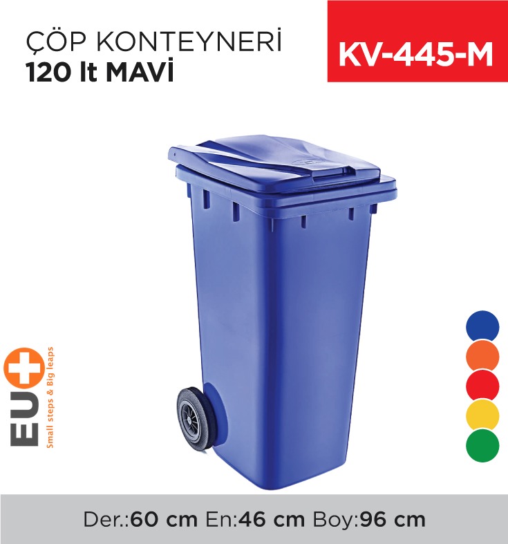 ÇÖP KONTEYNERİ 120 LT MAVİ (6505) - 1. Minimum sipariş tutarı 5.000TL'dir (KDV hariç).
2. Fiyatlarımız İzmir teslim fiyatlarıdır; kargo ücreti Kargo ve Teslimat Politikası'na göre hesaplanır (₺100.000 ve üzeri siparişlerde ücretsiz).
3. Spot ve sipariş üzerine tedarik edilen ürünlerde stok durumu ve teslim süresi sipariş onayında bildirilir.
4. Kusurlu, hasarlı veya yanlış gönderilen ürünler, teslimden itibaren 14 gün içinde bildirilmesi hâlinde iade alınır.
5. Şahıs şirketlerine ve tüzel kişilere faturalı satış yapılmaktadır; bireysel tüketicilere satış yapılmamaktadır.