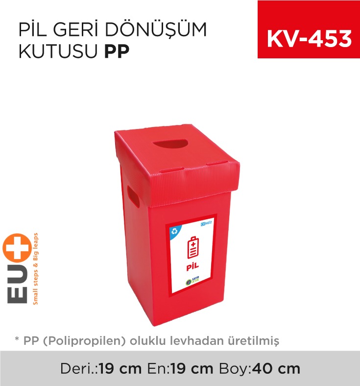 PİL GERİ DÖNÜŞÜM KUTUSU PP - 1. Minimum sipariş tutarı 5.000TL'dir (KDV hariç).
2. Fiyatlarımız İzmir teslim fiyatlarıdır; kargo ücreti Kargo ve Teslimat Politikası'na göre hesaplanır (₺100.000 ve üzeri siparişlerde ücretsiz).
3. Spot ve sipariş üzerine tedarik edilen ürünlerde stok durumu ve teslim süresi sipariş onayında bildirilir.
4. Kusurlu, hasarlı veya yanlış gönderilen ürünler, teslimden itibaren 14 gün içinde bildirilmesi hâlinde iade alınır.
5. Şahıs şirketlerine ve tüzel kişilere faturalı satış yapılmaktadır; bireysel tüketicilere satış yapılmamaktadır.
