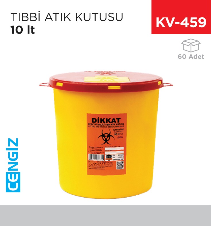 TIBBİ ATIK KUTUSU 10 LT