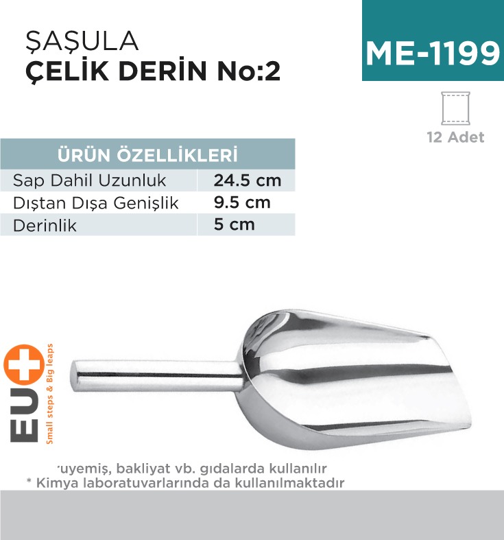 ŞAŞULA DERİN ÇELİK NO:2 24 CM (CEK-24)
