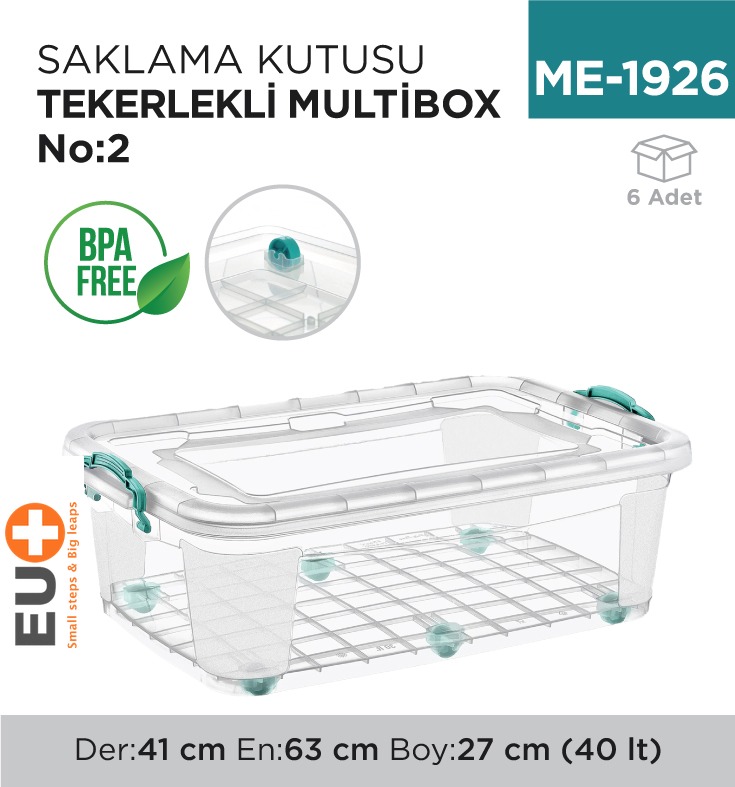 SAKLAMA KUTUSU TEKER. M.BOX NO:2 (40 LT) (E-511)