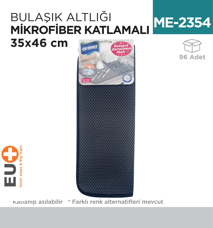 BULAŞIK ALTLIĞI MİKROFİBER KATLANABİLİR 35*46 CM