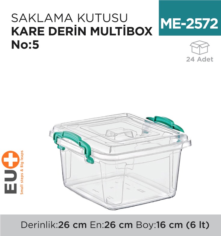 SAKLAMA KUTUSU KARE DERİN M.BOX NO:5 (6 LT) (E-624) - 1. Minimum sipariş tutarı 5.000TL'dir (KDV hariç).
2. Fiyatlarımız İzmir teslim fiyatlarıdır; kargo ücreti Kargo ve Teslimat Politikası'na göre hesaplanır (₺100.000 ve üzeri siparişlerde ücretsiz).
3. Spot ve sipariş üzerine tedarik edilen ürünlerde stok durumu ve teslim süresi sipariş onayında bildirilir.
4. Kusurlu, hasarlı veya yanlış gönderilen ürünler, teslimden itibaren 14 gün içinde bildirilmesi hâlinde iade alınır.
5. Şahıs şirketlerine ve tüzel kişilere faturalı satış yapılmaktadır; bireysel tüketicilere satış yapılmamaktadır.