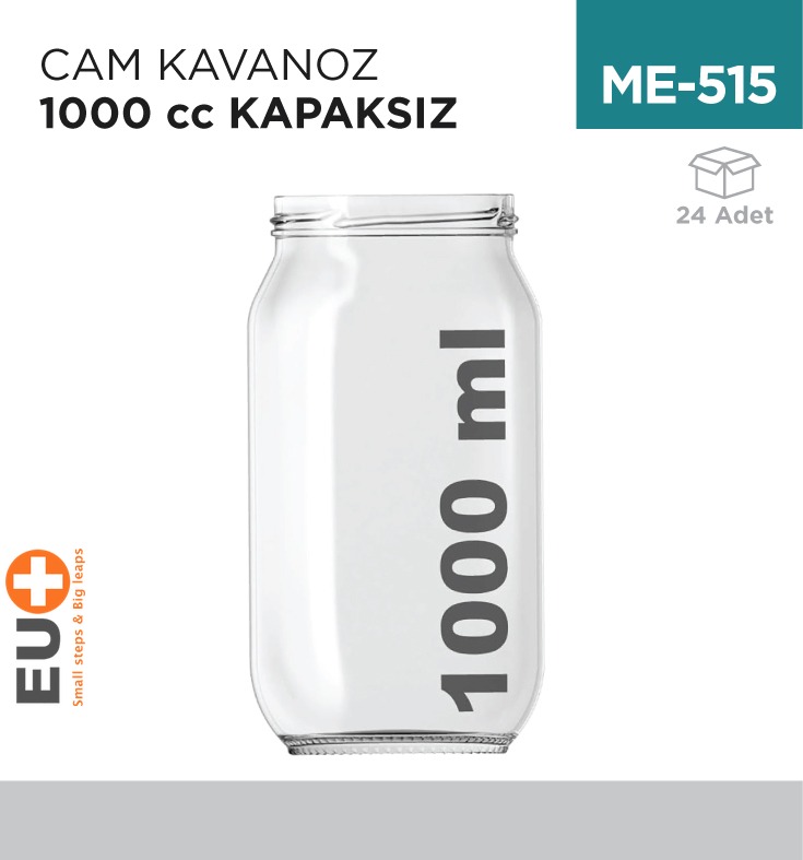 CAM KAVANOZ 1000 CC KAPAKSIZ - 1. Minimum sipariş tutarı 5.000TL'dir (KDV hariç).
2. Fiyatlarımız İzmir teslim fiyatlarıdır; kargo ücreti Kargo ve Teslimat Politikası'na göre hesaplanır (₺100.000 ve üzeri siparişlerde ücretsiz).
3. Spot ve sipariş üzerine tedarik edilen ürünlerde stok durumu ve teslim süresi sipariş onayında bildirilir.
4. Kusurlu, hasarlı veya yanlış gönderilen ürünler, teslimden itibaren 14 gün içinde bildirilmesi hâlinde iade alınır.
5. Şahıs şirketlerine ve tüzel kişilere faturalı satış yapılmaktadır; bireysel tüketicilere satış yapılmamaktadır.