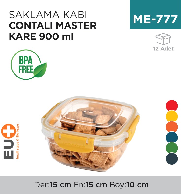 SAKLAMA KABI CONTALI MASTER KARE 900 ML.(30803) - 1. Minimum sipariş tutarı 5.000TL'dir (KDV hariç).
2. Fiyatlarımız İzmir teslim fiyatlarıdır; kargo ücreti Kargo ve Teslimat Politikası'na göre hesaplanır (₺100.000 ve üzeri siparişlerde ücretsiz).
3. Spot ve sipariş üzerine tedarik edilen ürünlerde stok durumu ve teslim süresi sipariş onayında bildirilir.
4. Kusurlu, hasarlı veya yanlış gönderilen ürünler, teslimden itibaren 14 gün içinde bildirilmesi hâlinde iade alınır.
5. Şahıs şirketlerine ve tüzel kişilere faturalı satış yapılmaktadır; bireysel tüketicilere satış yapılmamaktadır.