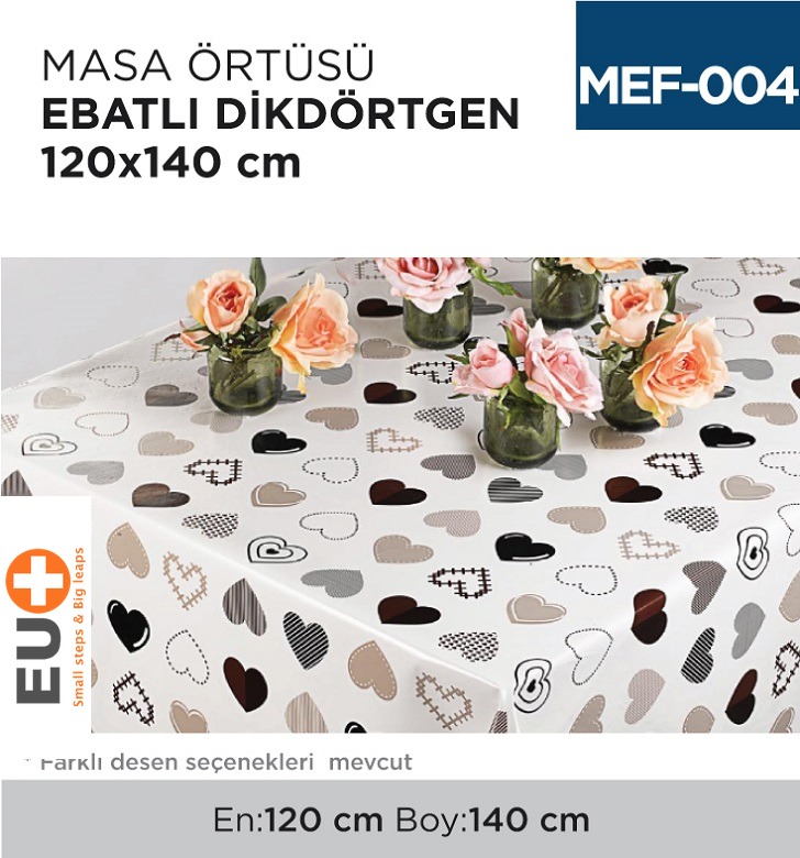 MASA ÖRTÜSÜ EBATLI 120 CM*140 CM