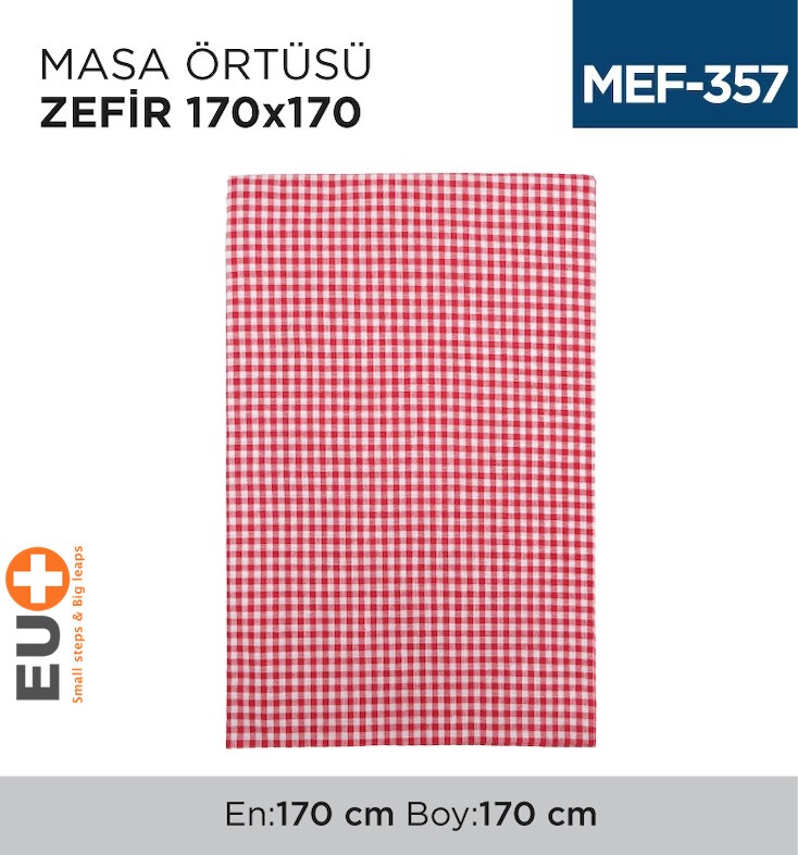 MASA ÖRTÜSÜ KUMAŞ ZEFİR 170*170 CM