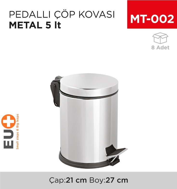 PEDALLI ÇÖP KOVASI METAL 5 LT (1002)(403)