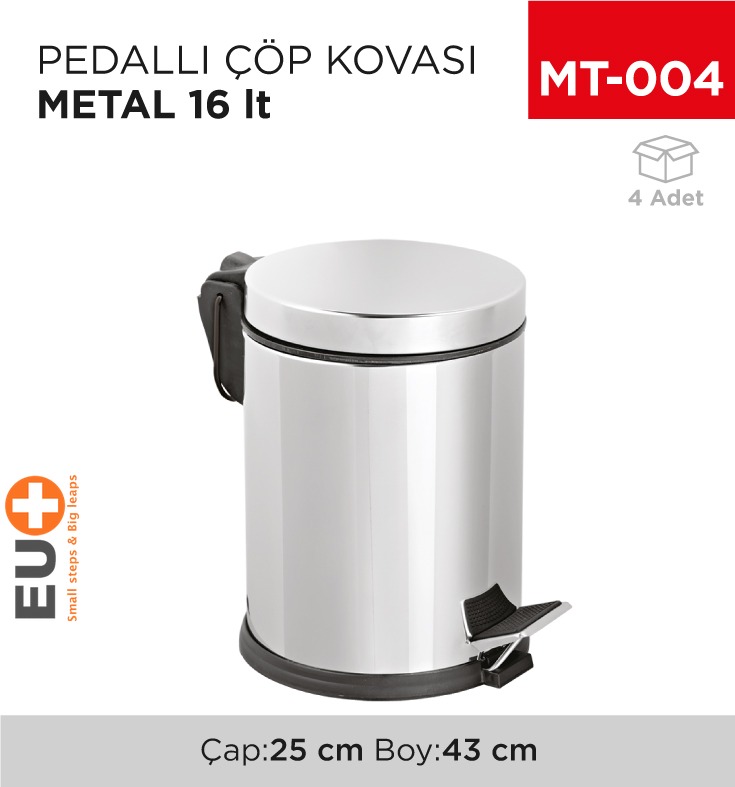 PEDALLI ÇÖP KOVASI METAL 16 LT(1004)(406) - 1. Minimum sipariş tutarı 5.000TL'dir (KDV hariç).
2. Fiyatlarımız İzmir teslim fiyatlarıdır; kargo ücreti Kargo ve Teslimat Politikası'na göre hesaplanır (₺100.000 ve üzeri siparişlerde ücretsiz).
3. Spot ve sipariş üzerine tedarik edilen ürünlerde stok durumu ve teslim süresi sipariş onayında bildirilir.
4. Kusurlu, hasarlı veya yanlış gönderilen ürünler, teslimden itibaren 14 gün içinde bildirilmesi hâlinde iade alınır.
5. Şahıs şirketlerine ve tüzel kişilere faturalı satış yapılmaktadır; bireysel tüketicilere satış yapılmamaktadır.