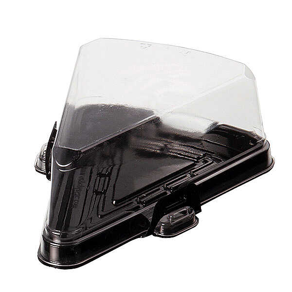 Yeni Dilim Pasta Kabı Siyah Taban