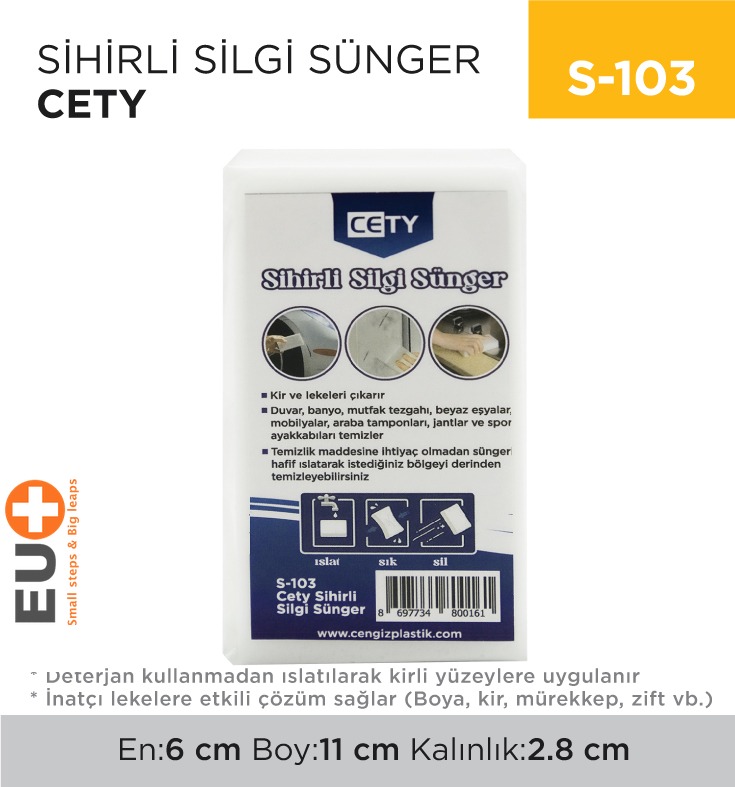 SİHİRLİ SİLGİ SÜNGER CETY