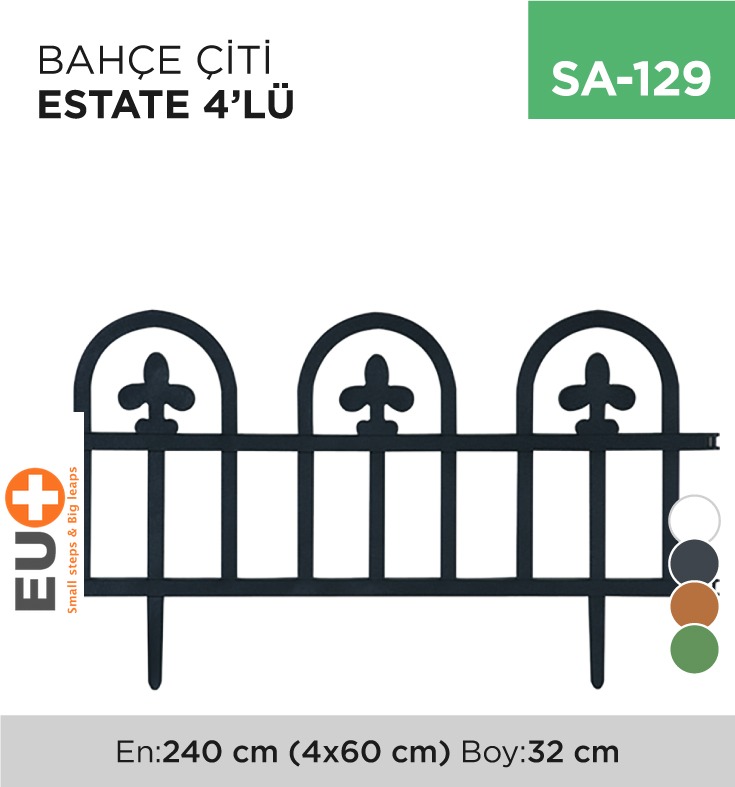 BAHÇE ÇİTİ ESTATE 4LÜ (5992) - 1. Minimum sipariş tutarı 5.000TL'dir (KDV hariç).
2. Fiyatlarımız İzmir teslim fiyatlarıdır; kargo ücreti Kargo ve Teslimat Politikası'na göre hesaplanır (₺100.000 ve üzeri siparişlerde ücretsiz).
3. Spot ve sipariş üzerine tedarik edilen ürünlerde stok durumu ve teslim süresi sipariş onayında bildirilir.
4. Kusurlu, hasarlı veya yanlış gönderilen ürünler, teslimden itibaren 14 gün içinde bildirilmesi hâlinde iade alınır.
5. Şahıs şirketlerine ve tüzel kişilere faturalı satış yapılmaktadır; bireysel tüketicilere satış yapılmamaktadır.