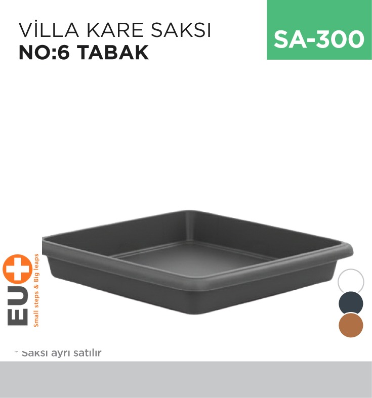 VİLLA KARE SAKSI NO:6 TABAK (VKT6) - 1. Minimum sipariş tutarı 5.000TL'dir (KDV hariç).
2. Fiyatlarımız İzmir teslim fiyatlarıdır; kargo ücreti Kargo ve Teslimat Politikası'na göre hesaplanır (₺100.000 ve üzeri siparişlerde ücretsiz).
3. Spot ve sipariş üzerine tedarik edilen ürünlerde stok durumu ve teslim süresi sipariş onayında bildirilir.
4. Kusurlu, hasarlı veya yanlış gönderilen ürünler, teslimden itibaren 14 gün içinde bildirilmesi hâlinde iade alınır.
5. Şahıs şirketlerine ve tüzel kişilere faturalı satış yapılmaktadır; bireysel tüketicilere satış yapılmamaktadır.