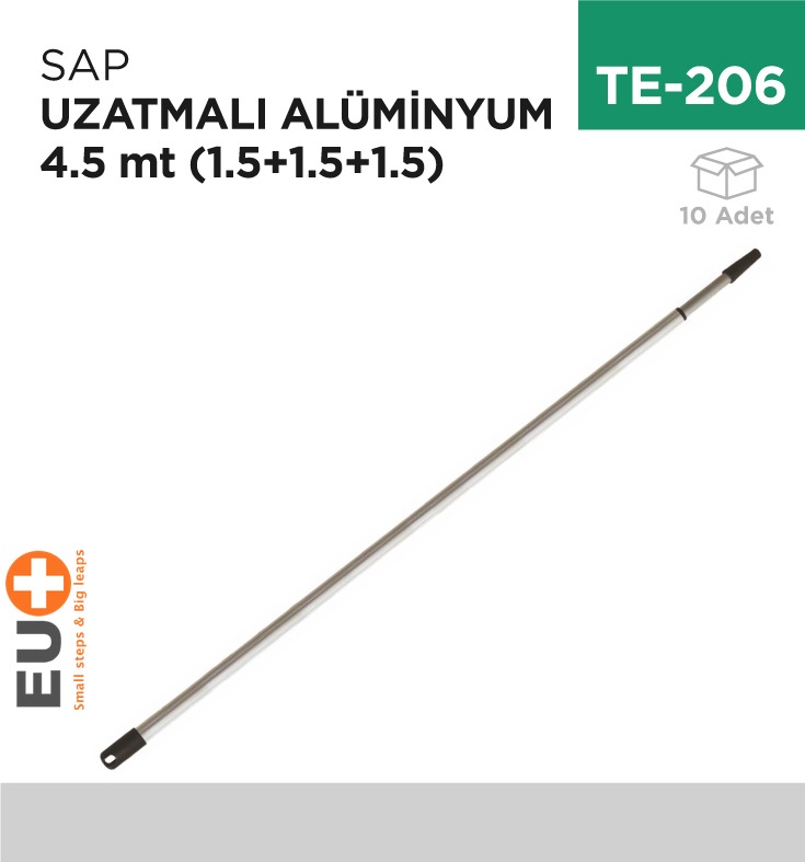 SAP UZATMALI ALÜMİNYUM 4.5 MT (1.5+1.5+1.5)