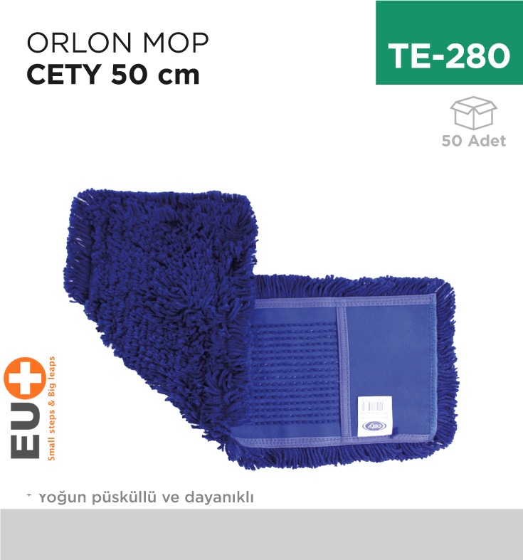 ORLON MOP CETY 50 CM - 1. Minimum sipariş tutarı 5.000TL'dir (KDV hariç).
2. Fiyatlarımız İzmir teslim fiyatlarıdır; kargo ücreti Kargo ve Teslimat Politikası'na göre hesaplanır (₺100.000 ve üzeri siparişlerde ücretsiz).
3. Spot ve sipariş üzerine tedarik edilen ürünlerde stok durumu ve teslim süresi sipariş onayında bildirilir.
4. Kusurlu, hasarlı veya yanlış gönderilen ürünler, teslimden itibaren 14 gün içinde bildirilmesi hâlinde iade alınır.
5. Şahıs şirketlerine ve tüzel kişilere faturalı satış yapılmaktadır; bireysel tüketicilere satış yapılmamaktadır.