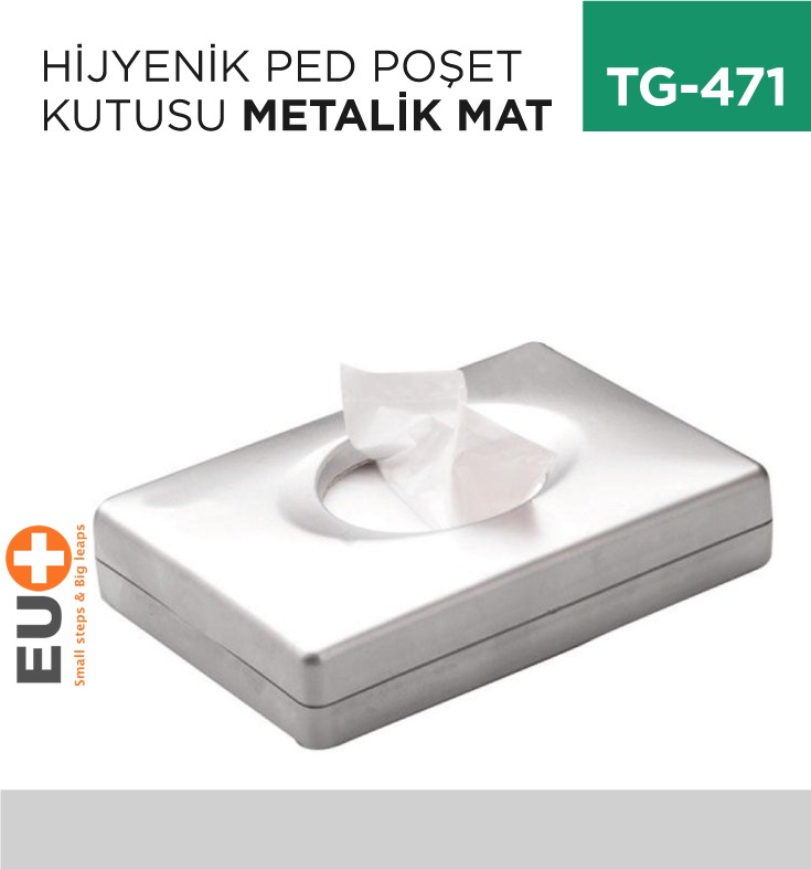 HİJYENİK PED POŞET KUTUSU METALİK MAT (7483)