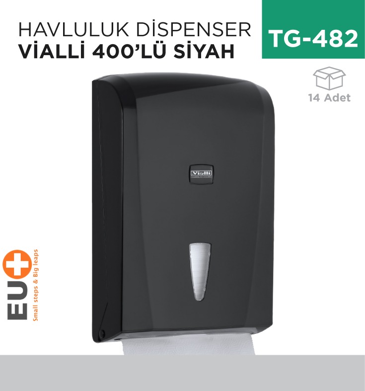 HAVLULUK DİSPENSER 400 LÜ SİYAH (K21B)