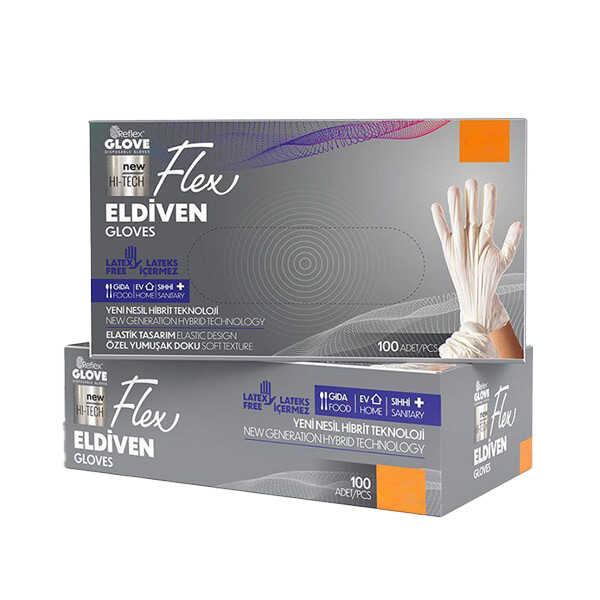 Reflex Flex Pudrasız Eldiven Krem Large